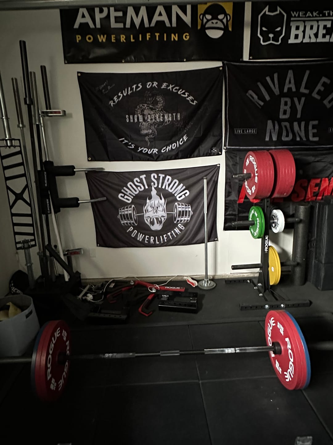 Customer photo review of RESULTS OR EXCUSES GYM FLAG
