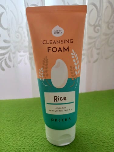 Customer photo review of Orjena Smile Day Cleansing Foam Rice 180ml