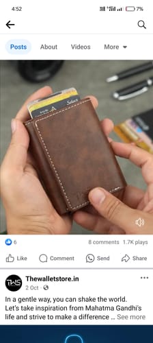 Customer photo review of Maverick RFID Protected Wallet Cardholder - Brown