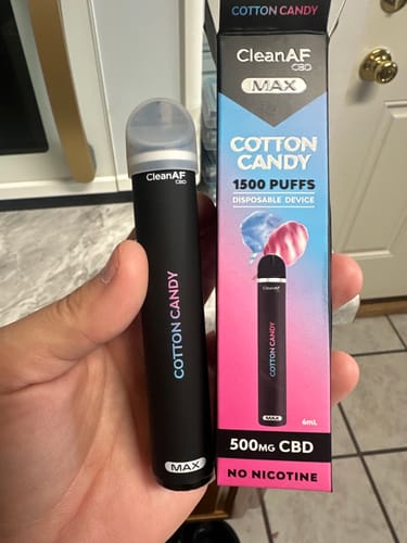 Customer photo review of Cotton Candy CBD Vape Pen - 500mg