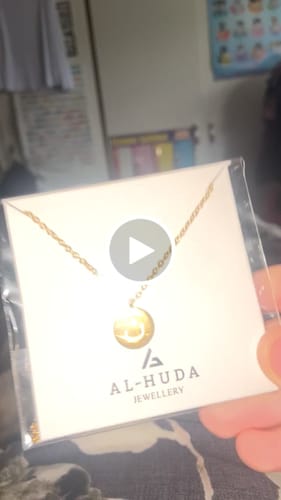 Customer video review of Arabic Letter Necklace