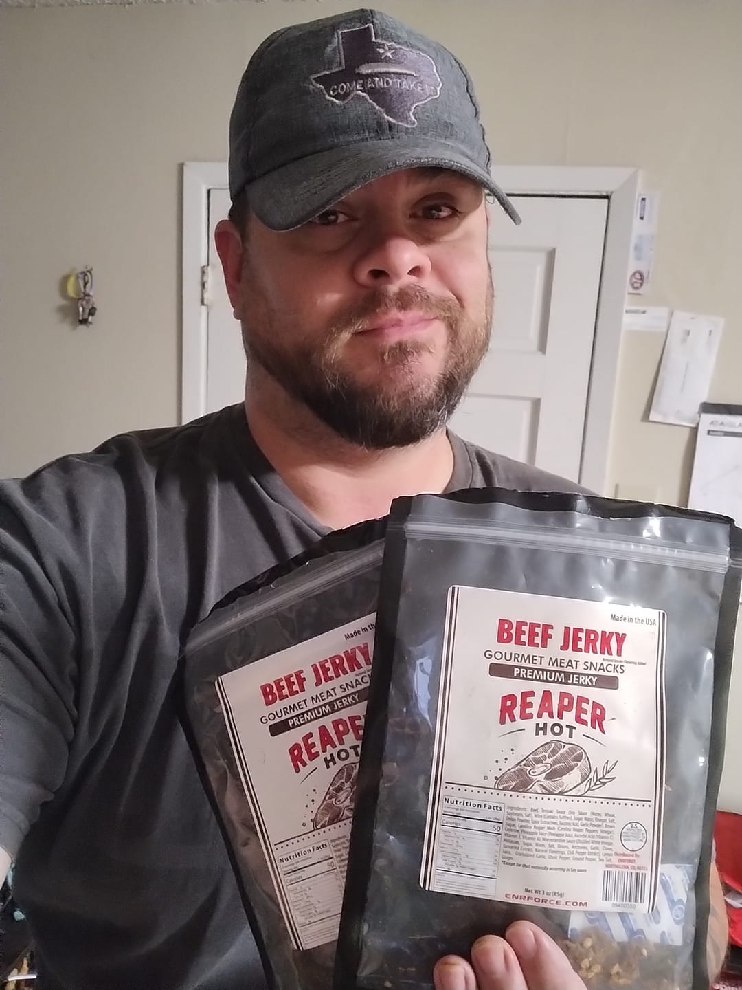 Customer photo review of Gourmet Premium Beef Jerky