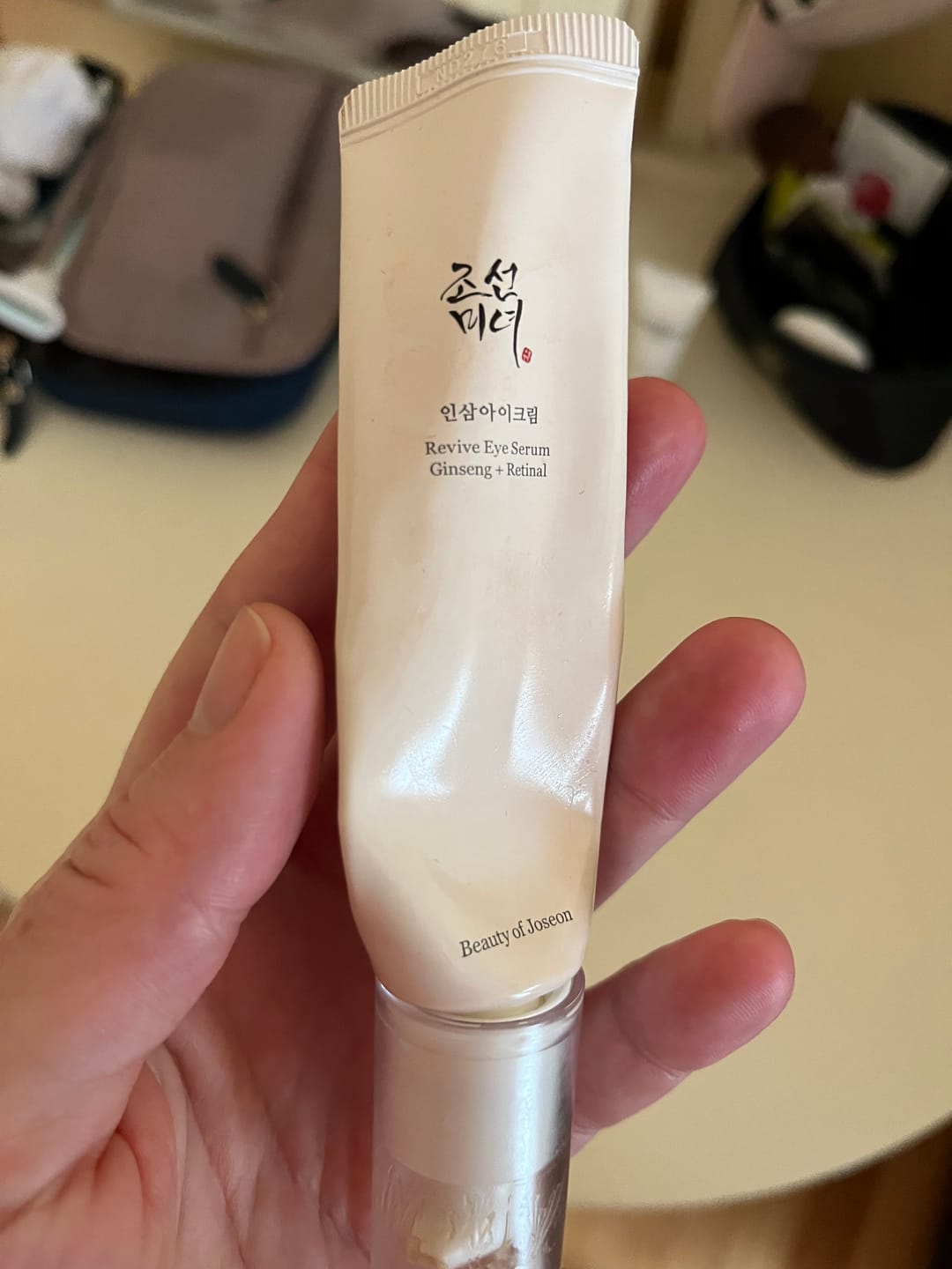 Customer photo review of Krēms ādai ap acīm ar žeņšeņu un retinālu Beauty Of Joseon Revive Eye Serum Ginseng + Retinal