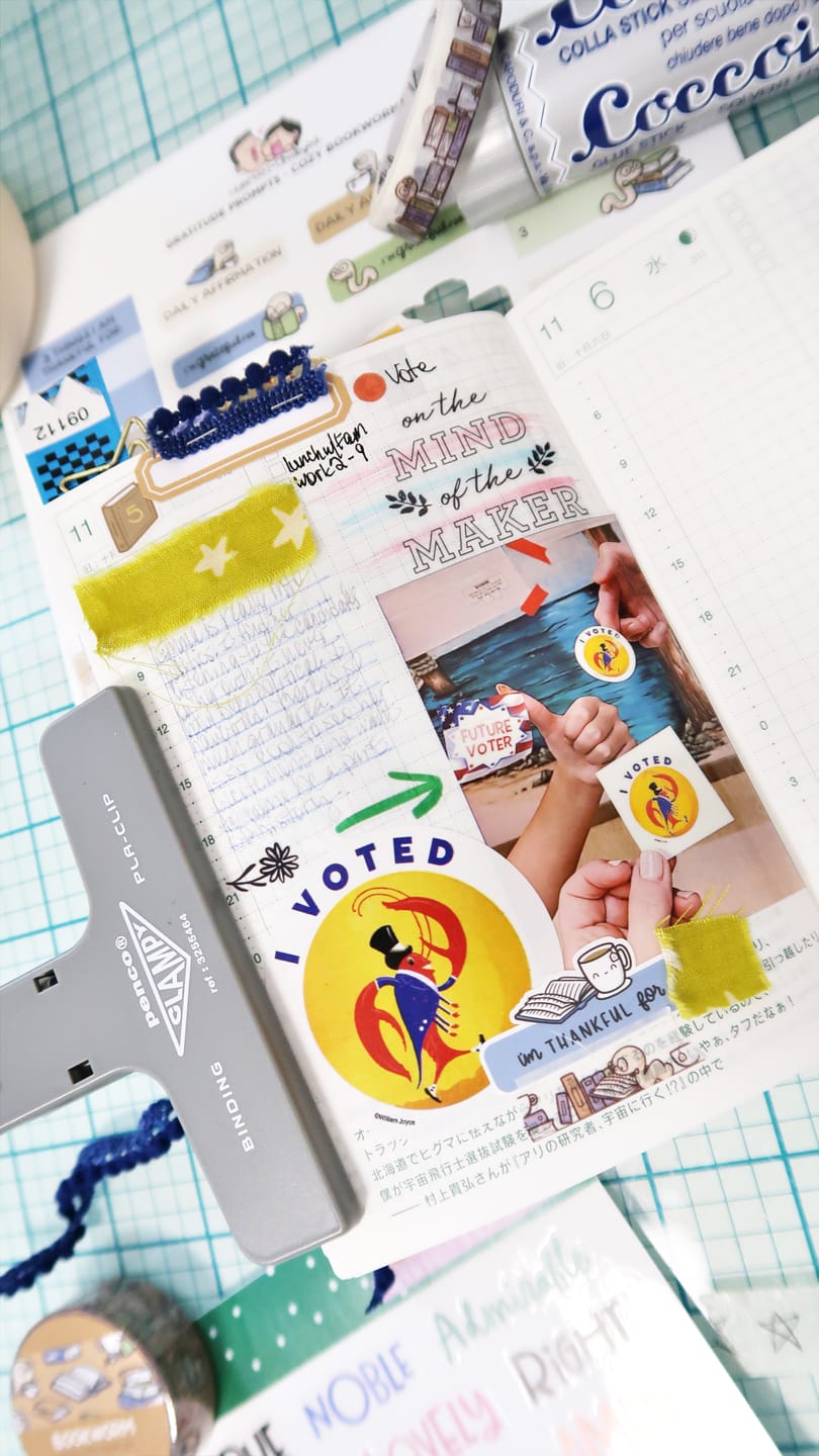 Customer photo review of Cozy Bookworm Washi Tapes (Set of 2)