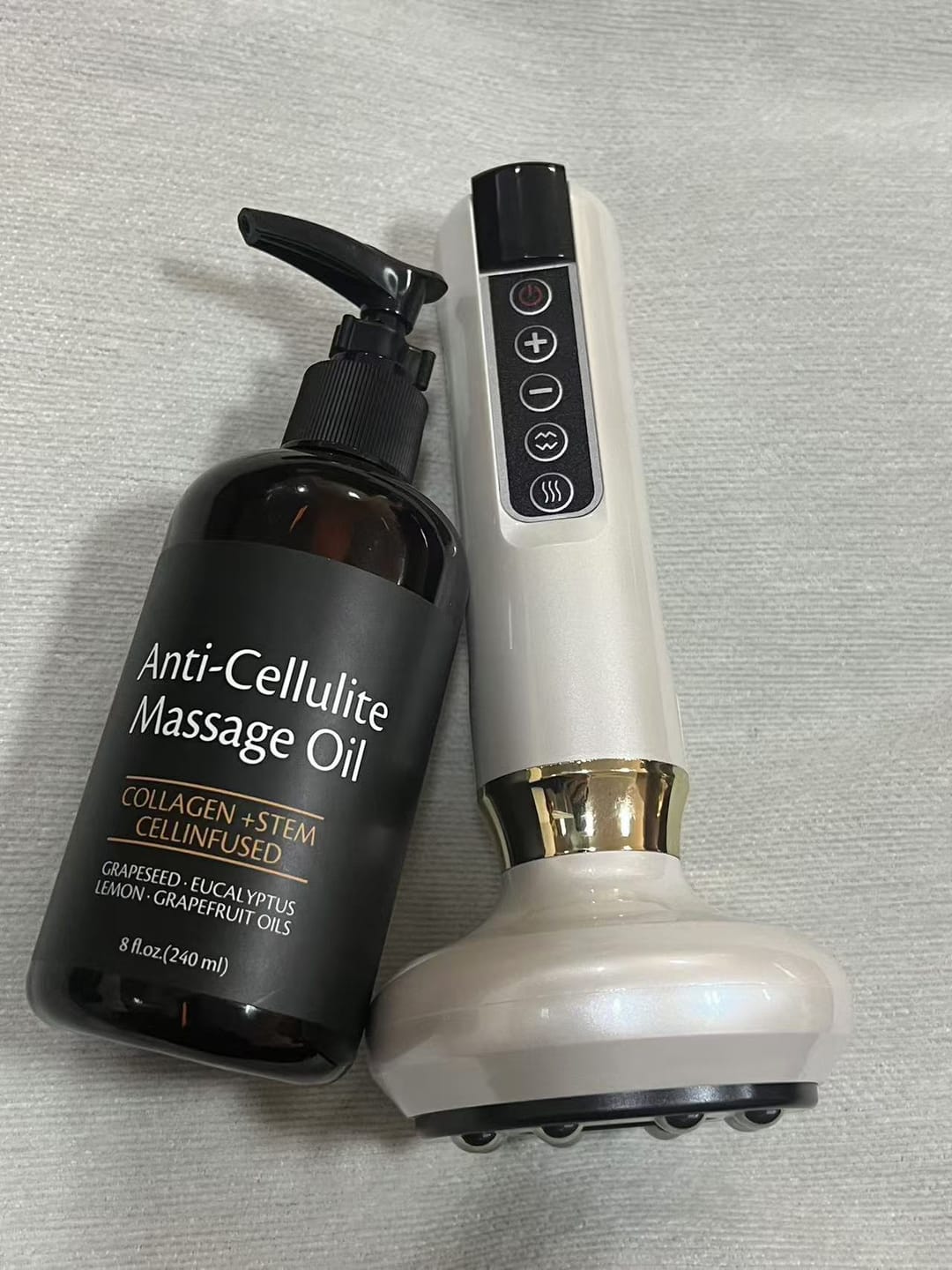 Customer photo review of Revimus Anti-Cellulite Massage Oil 8 Fl Oz/ 240ML