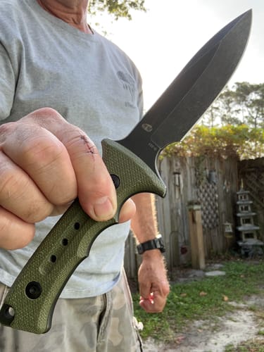 ARMORED M Damascus Blck Titanium | EDC Liner Lock Pocket Knife