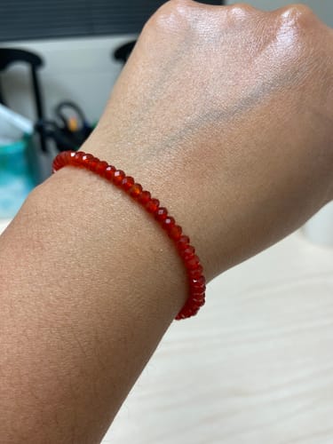 Customer photo review of Carnelian bracelet