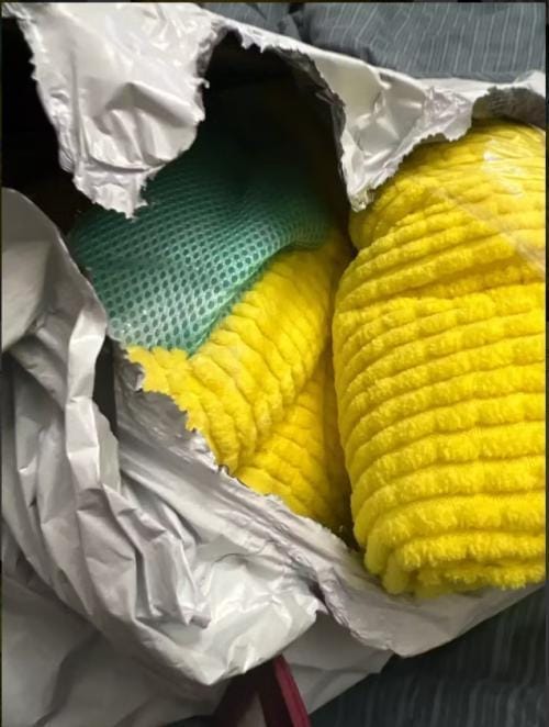 Customer photo review of MagicWipe™ Shoe Wash Bag