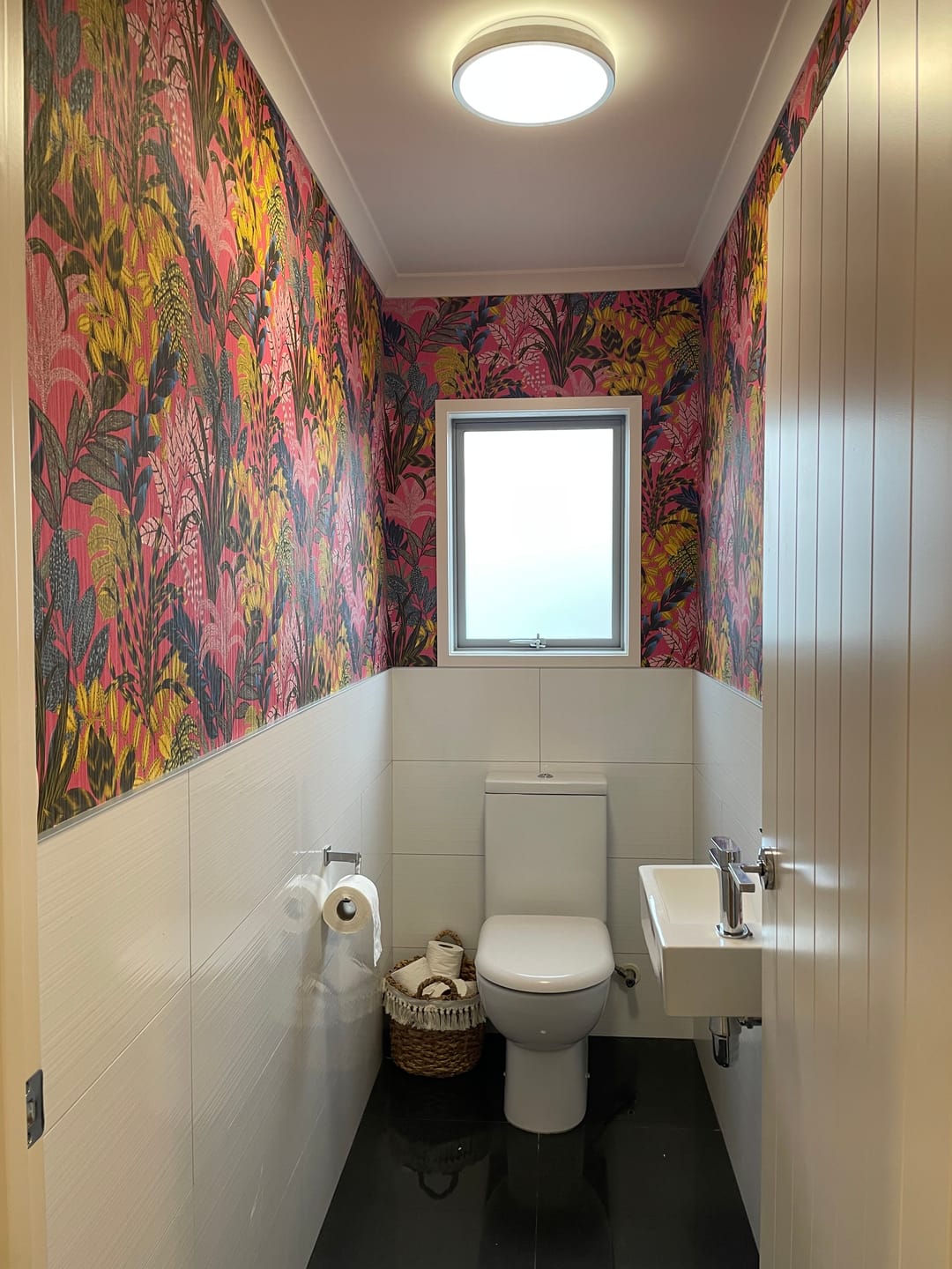 Customer photo review of Capetown Jungle Wallpaper - Pink