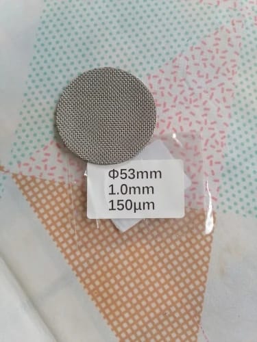 Customer photo review of Espresso Puck Screen