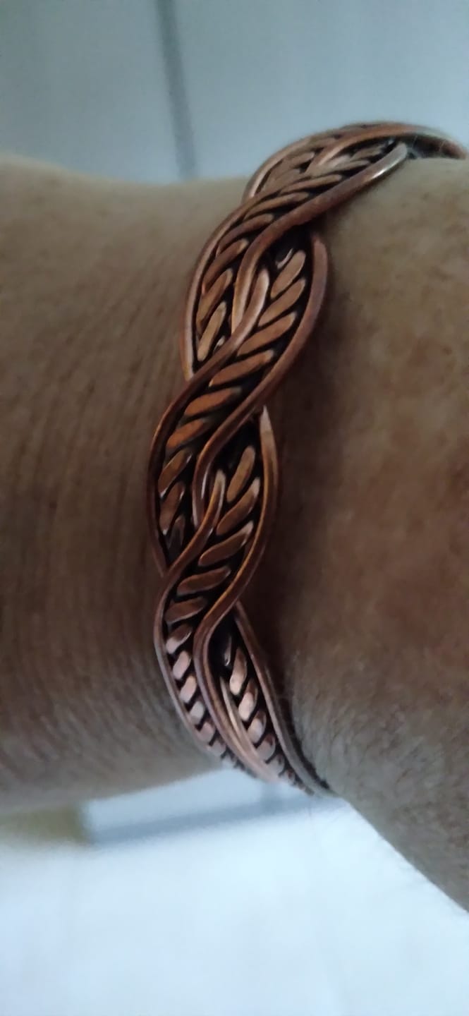 Customer photo review of Braid / Magnetic / Copper Bracelet