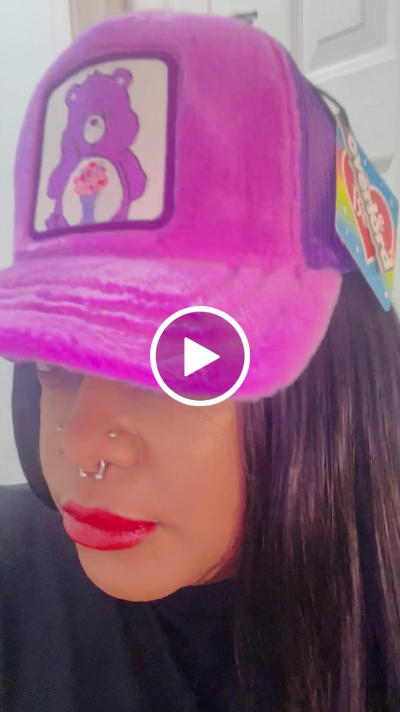 Customer video review of OVERLORD X Care Bears:  Share Bear Trucker Cap
