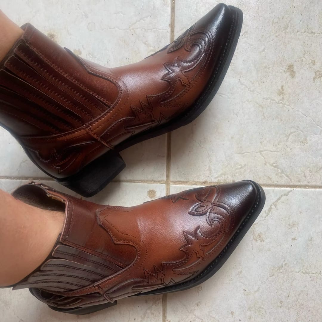 Customer photo review of Lederen Cowboylaarzen - Dakota