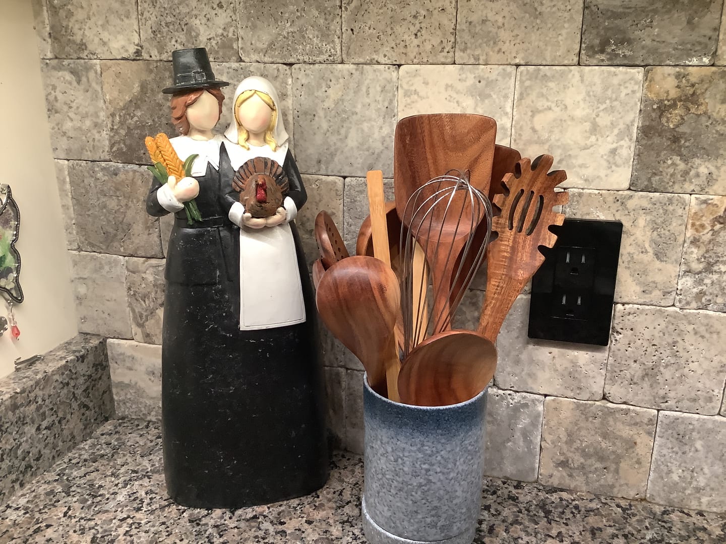 Customer photo review of 10 Piece Teak Wooden Utensil Set