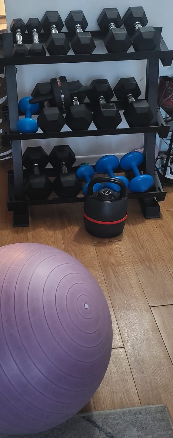 Customer photo review of Haltères Hexagonaux en Caoutchouc (Vendu à l'unité)