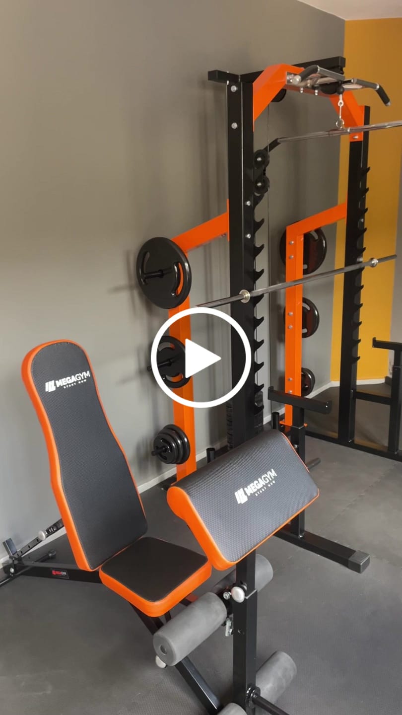 Customer video review of Estação De Musculação Mega Rack Monocross Com Polia Móvel Flutuante 82Kg
