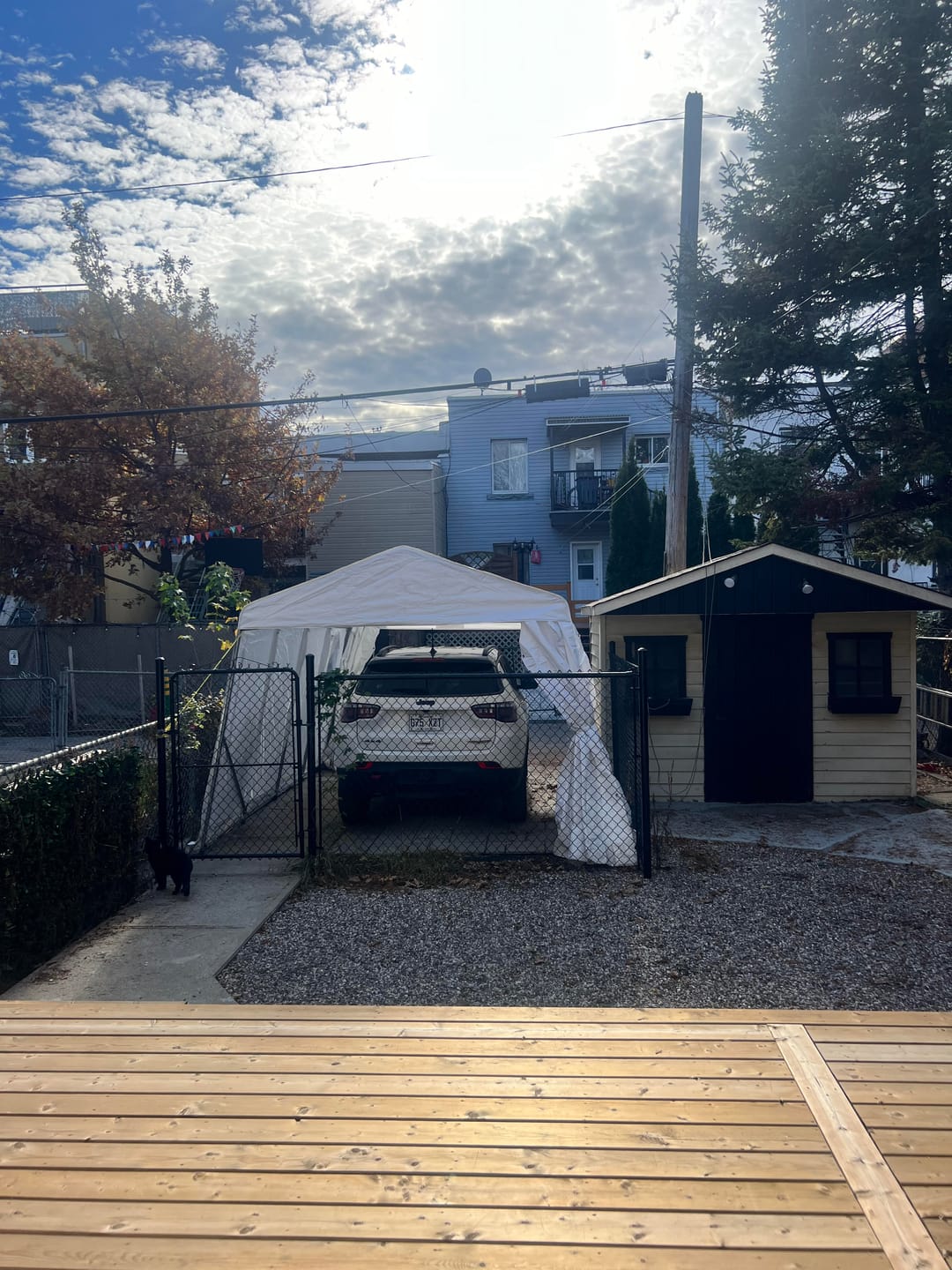 Customer photo review of Car Shelter Installation