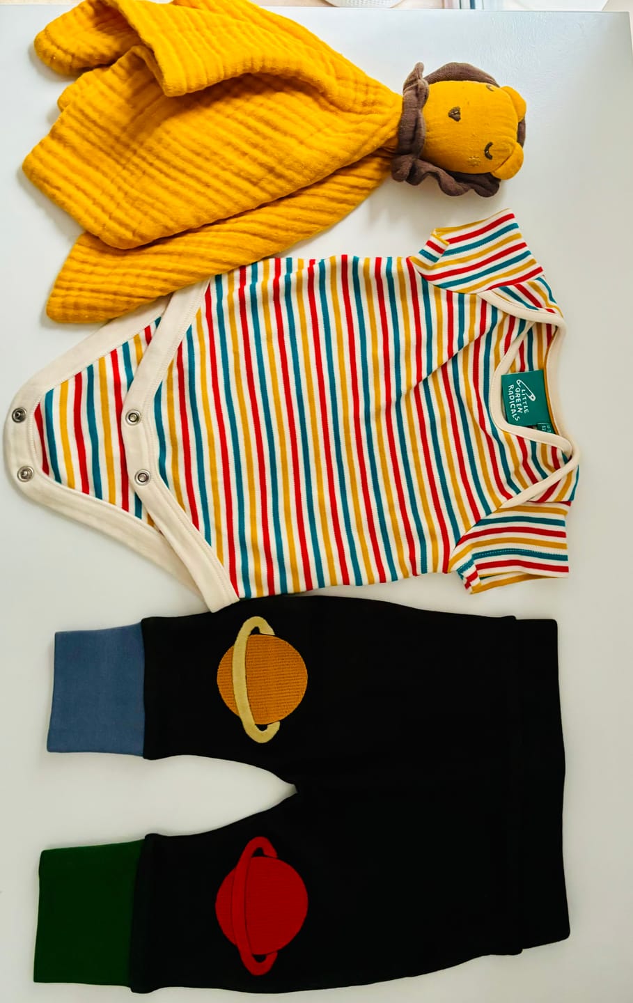 Customer photo review of Apple Trees Organic Baby Bodies Set - 2 Pack
