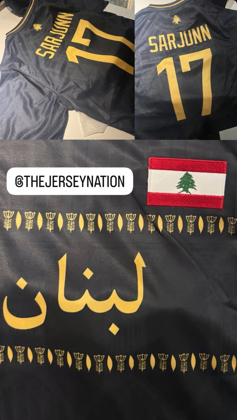 Customer photo review of Lebanon Custom Football Jersey