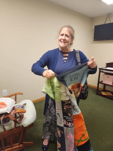 T-shirt quilt by sandy from NC