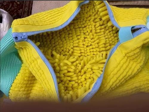 Customer photo review of MagicWipe™ Shoe Wash Bag
