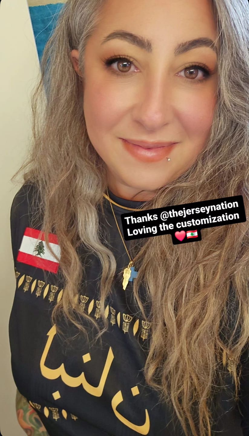 Customer photo review of Lebanon Custom Football Jersey