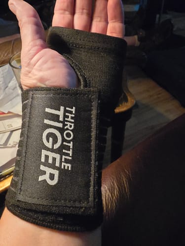 Customer photo review of Motorcycle Wrist Support - Ride Without Wrist Pain