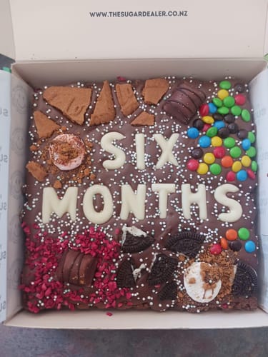 Customer photo review of Custom message loaded brownie