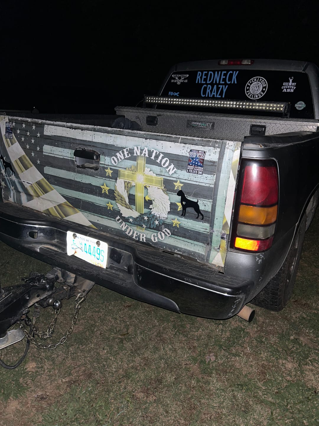Customer photo review of Those Who Disrespect Our Flag Have Never Been Handed A Folded One Decal