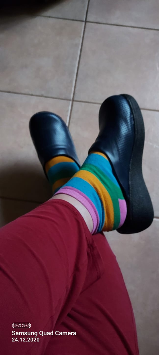 Customer photo review of Saboti medicinali ortopedici femei - Model confort Bluemarin