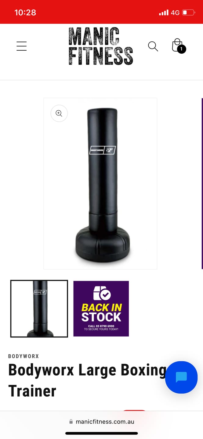 Customer photo review of Bodyworx Large Boxing Trainer