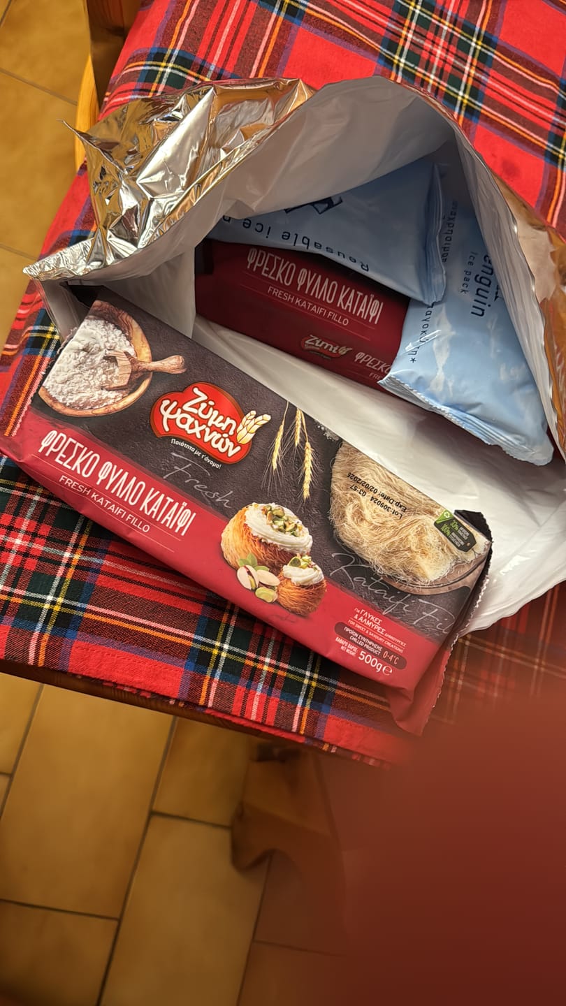 Customer photo review of Kataifi dough angel hair pastry (for Dubai Chocolate) - 2x500g