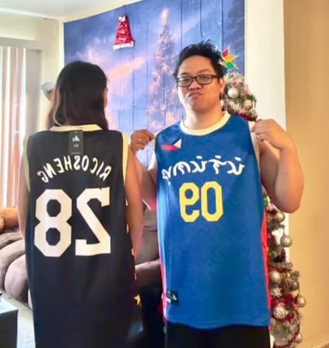 Customer photo review of Philippines Custom Basketball Jersey