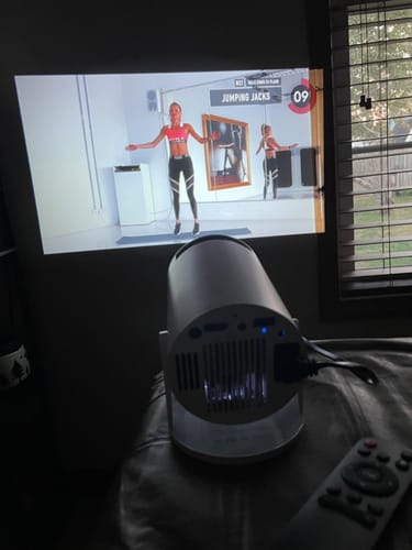 Customer photo review of Full HD Mini Portable Projector