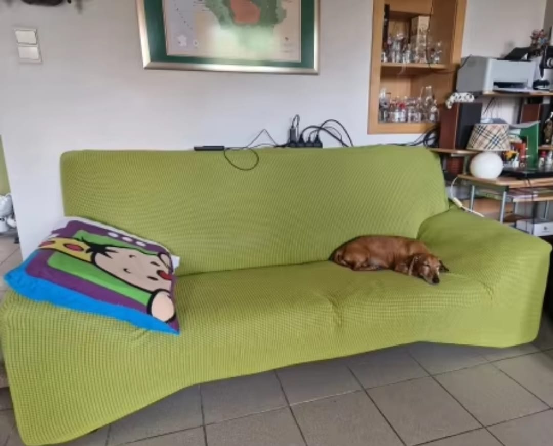 Customer photo review of Stijlvolle Rekbare Bankhoes - StretchGuard