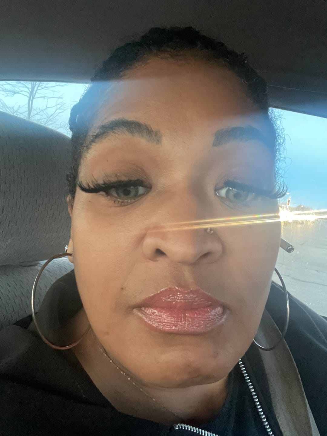 Customer photo review of Premium Candy Gray Prescription Colored Contact Lenses