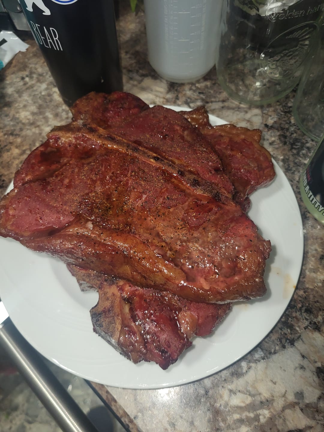 Customer photo review of Whiskey Peach BBQ Sauce