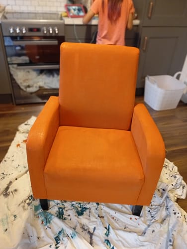 Customer photo review of Fabric Paint -- Orange