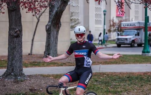 Customer photo review of CINZANO Retro Long Sleeve Cycling Kit