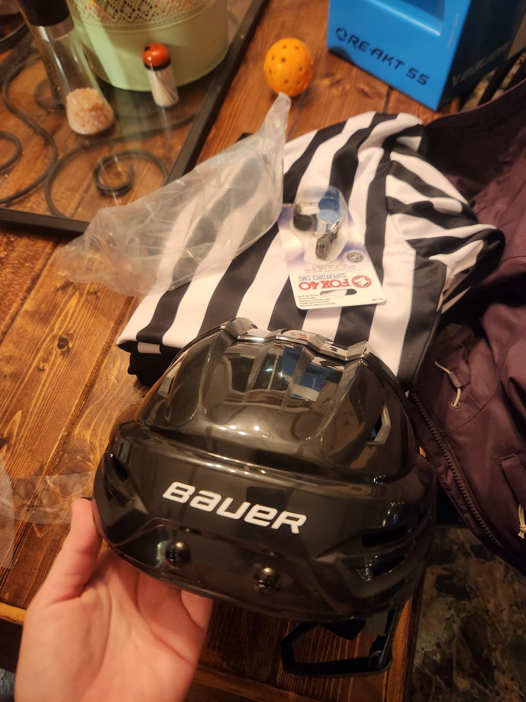 Customer photo review of BAUER RE-AKT 55 HOCKEY HELMET