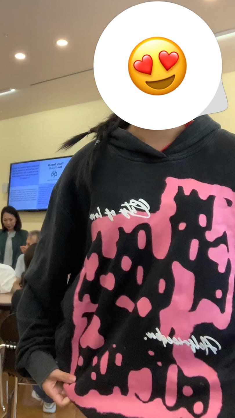 Customer photo review of Aelfric Eden Oversized Abstraction Graphic Hoodie
