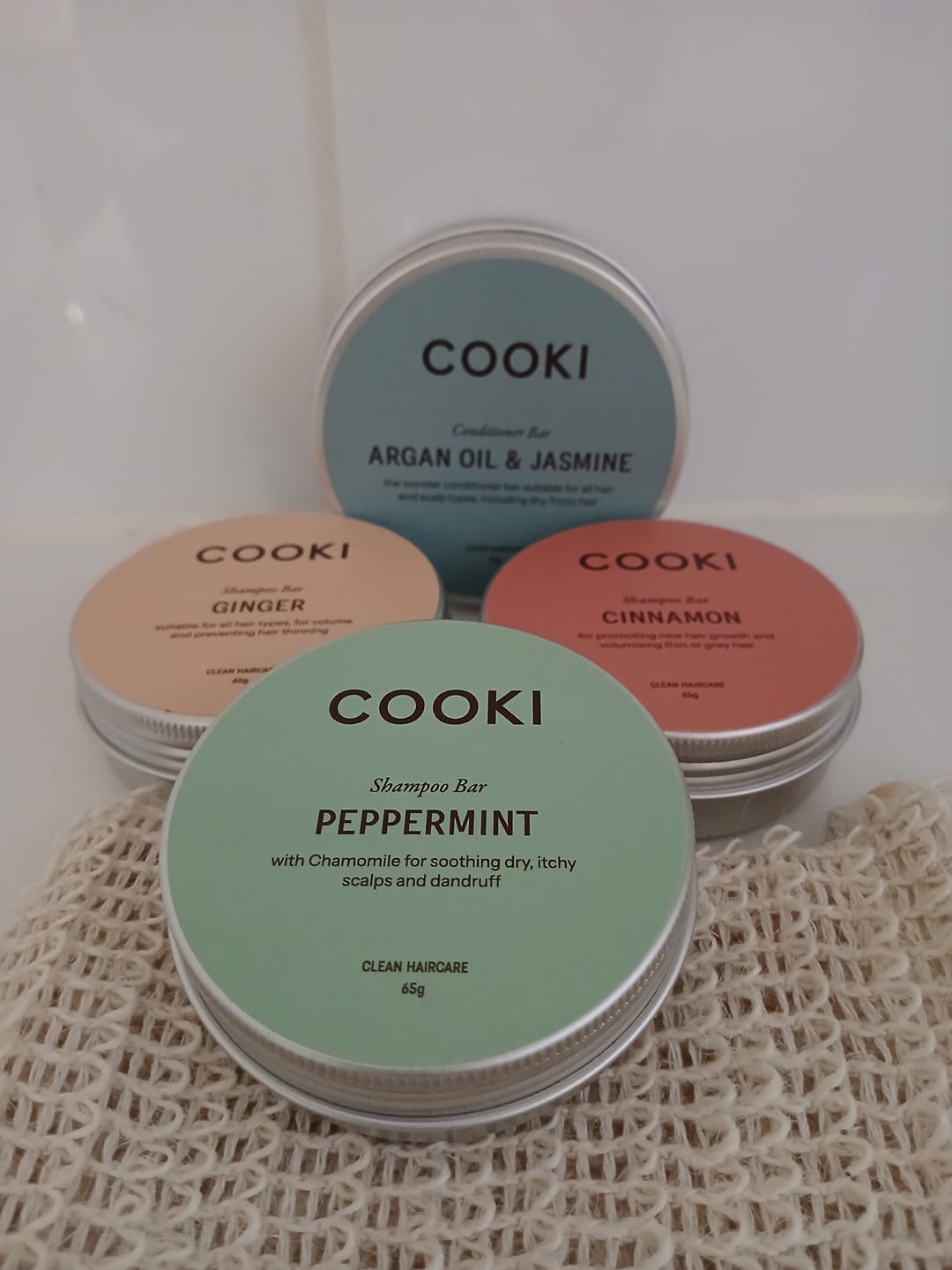 Customer photo review of Peppermint Shampoo Bar