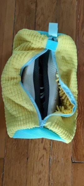 Customer photo review of MagicWipe™ Shoe Wash Bag