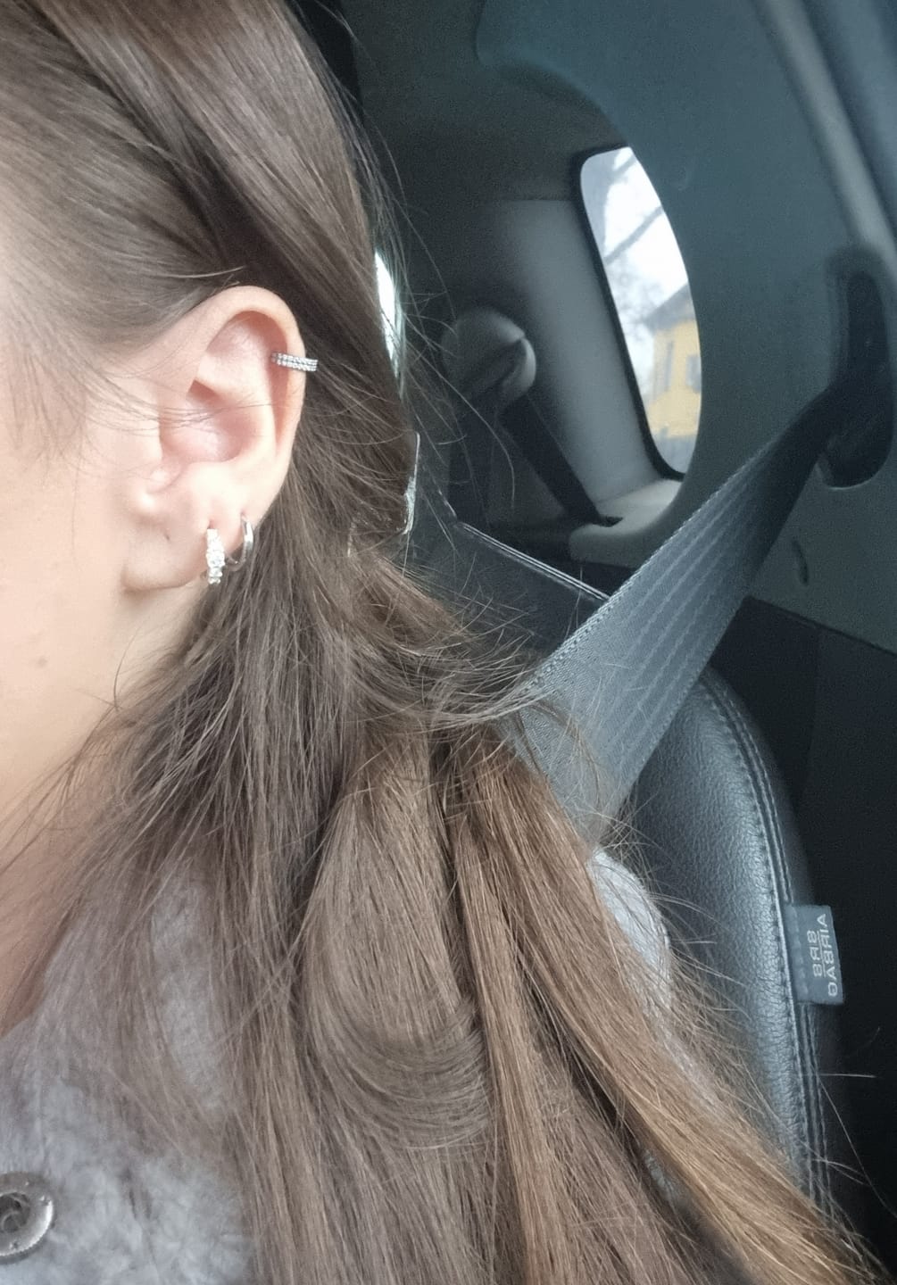 Customer photo review of Double Conch Piercing | Titan
