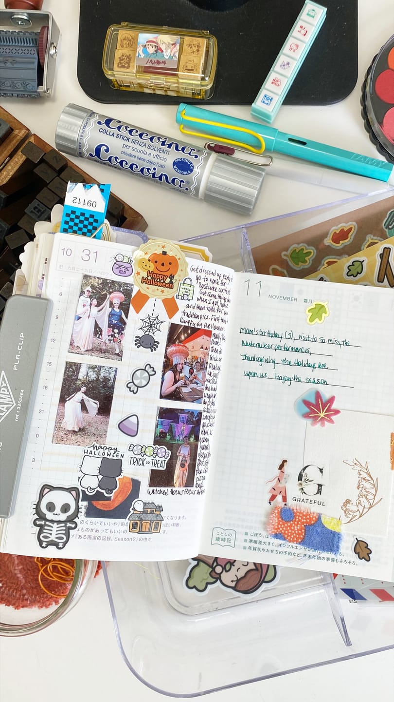 Customer photo review of Haunted Houses Planner Stickers