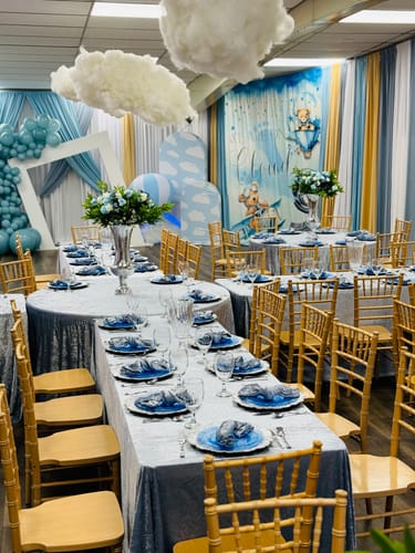 Customer photo review of Custom Fabric Backdrop for Birthday&Baby Shower&Wedding& Any Event Decorations