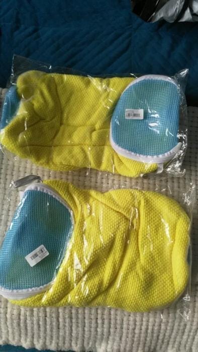 Customer photo review of MagicWipe™ Shoe Wash Bag