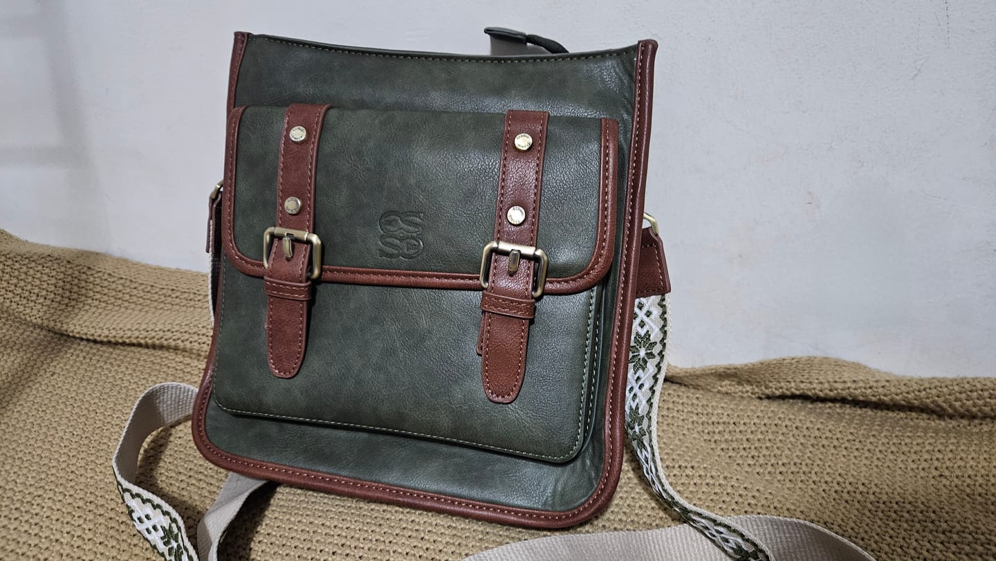 Customer photo review of Sophie Leather Everyday Crossbody Bag