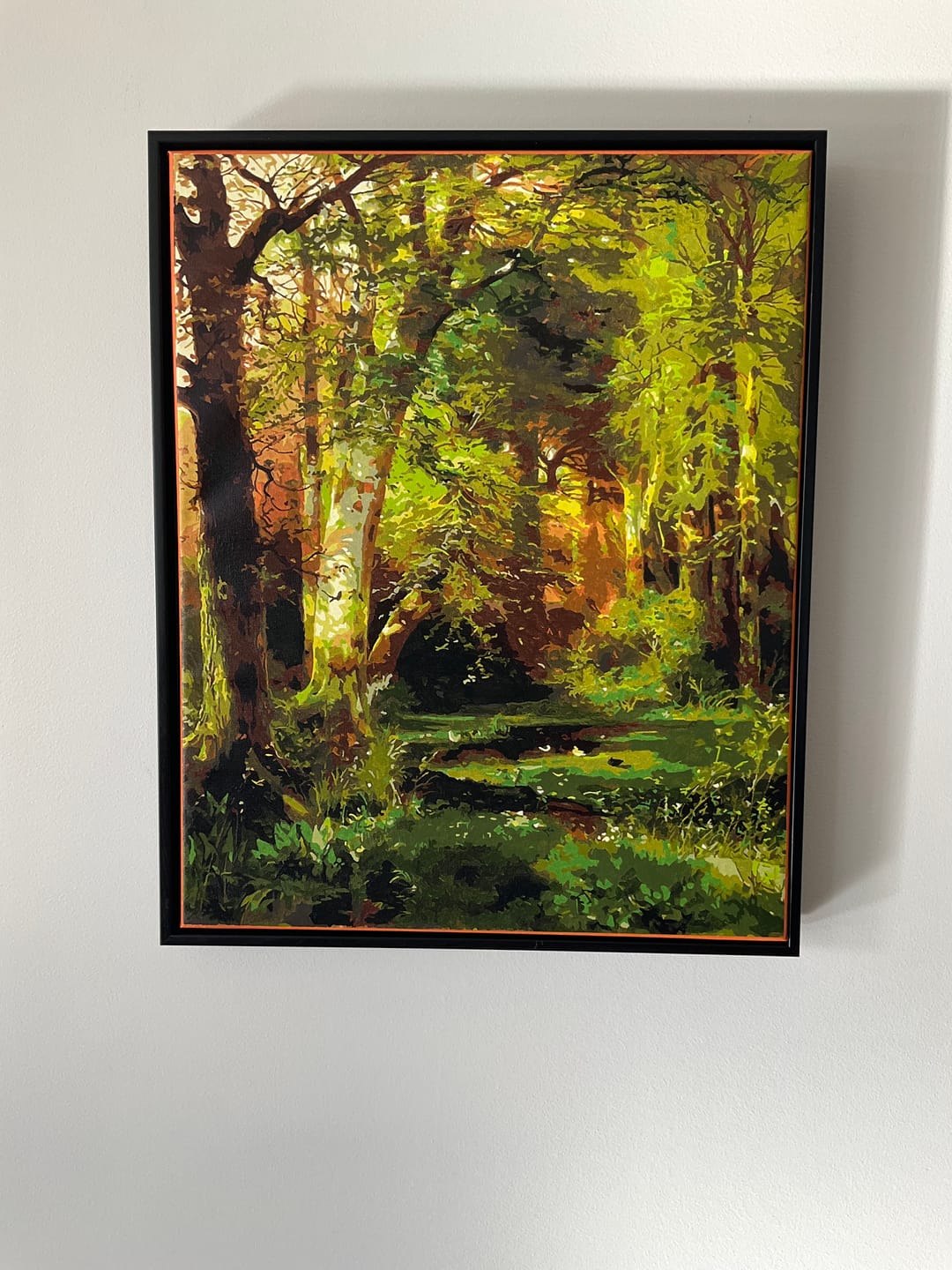 Customer photo review of Forest Scene - Nature Paint by Numbers