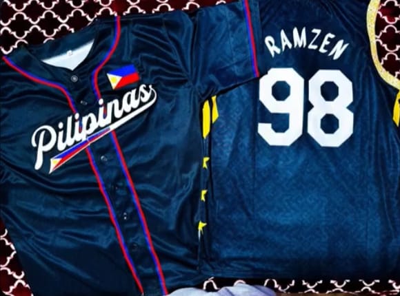 Customer photo review of Philippines Custom Baseball Jersey